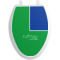 Custom Design - Toilet Seat Decal - Elongated - Front