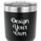 Custom Design - 30 oz Stainless Steel Ringneck Tumbler - Black - CLOSE UP