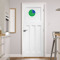 Custom Design - Round Wall Decal on Door