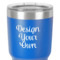 Custom Design - 30 oz Stainless Steel Ringneck Tumbler - Blue - Close Up