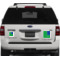 Custom Design - Personalized Square Car Magnets on Ford Explorer