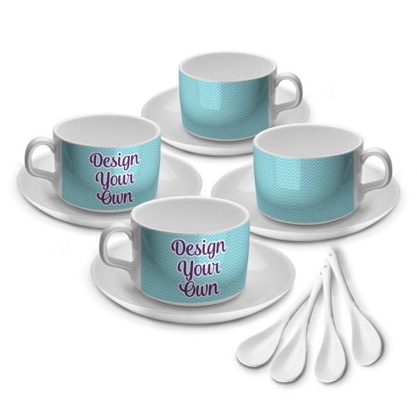 Custom Design Your Own Tea Cup - Set of 4