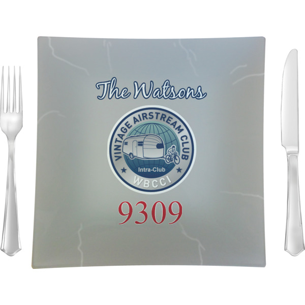 Custom Design Your Own 9.5" Glass Square Lunch / Dinner Plate