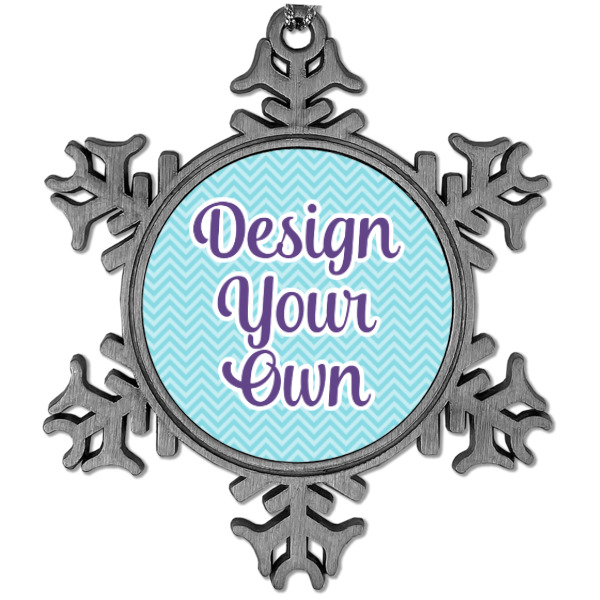 Custom Design Your Own Vintage Snowflake Ornament