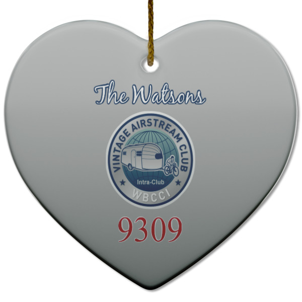 Custom Design Your Own Heart Ceramic Ornament