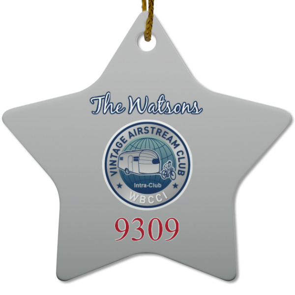 Custom Design Your Own Star Ceramic Ornament