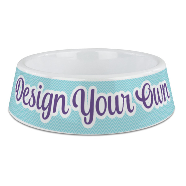 Custom Design Your Own Plastic Dog Bowl - Large