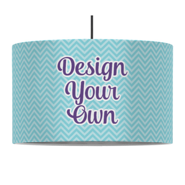 Custom Design Your Own 12" Drum Pendant Lamp - Fabric