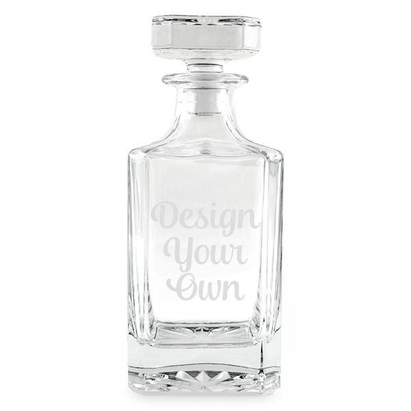 Custom Design Your Own Whiskey Decanter - 26 oz Square