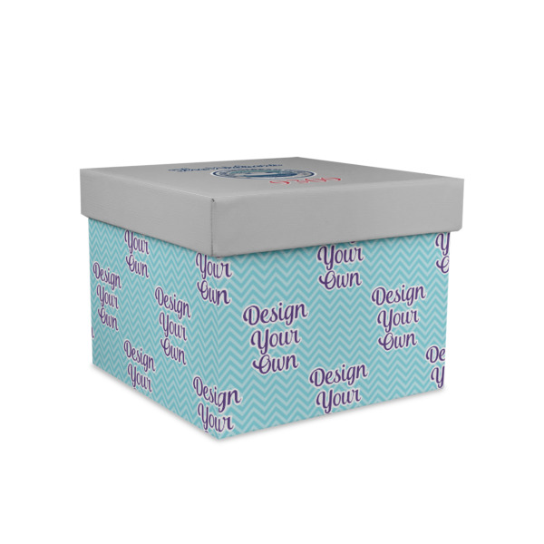 Custom Design Your Own Gift Box with Lid - Canvas Wrapped - Medium