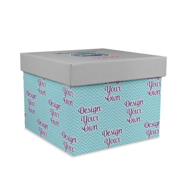 Custom Design Your Own Gift Box with Lid - Canvas Wrapped - Large