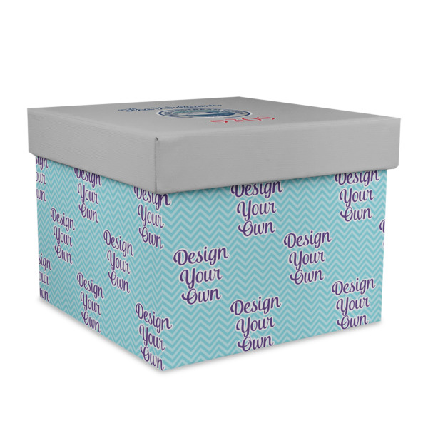 Custom Design Your Own Gift Box with Lid - Canvas Wrapped - X-Large