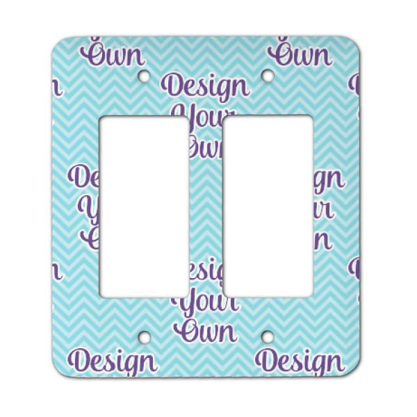 Custom Design Your Own Rocker Style Light Switch Cover - Two Switch