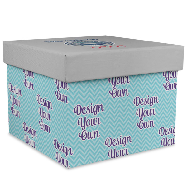 Custom Design Your Own Gift Box with Lid - Canvas Wrapped - XX-Large