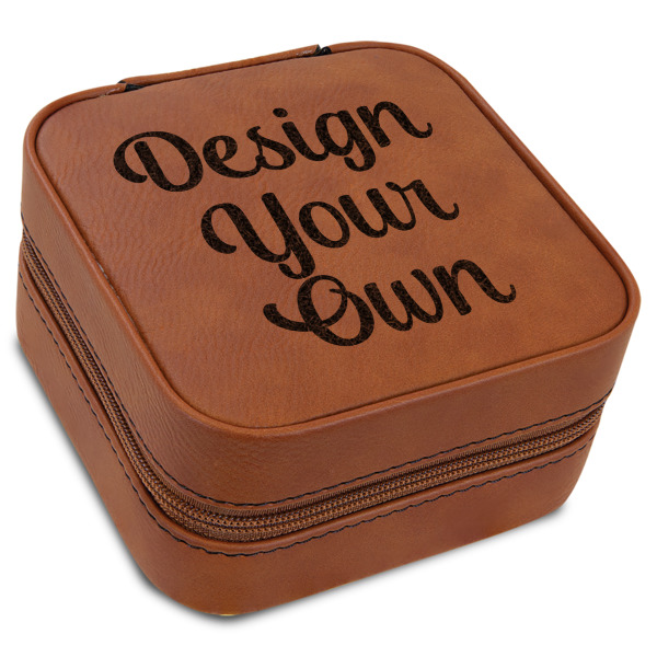 Custom Design Your Own Travel Jewelry Box - Leather