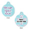 Custom Design - Round Pet ID Tag - Small - Front & Back View