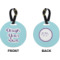 Custom Design - Circle Luggage Tag (Front + Back)