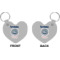 Custom Design - Heart Keychain (Front + Back)