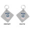 Custom Design - Diamond Keychain (Front + Back)