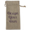 Custom Design - Large Burlap Gift Bags - Front