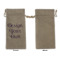 Custom Design - Large Burlap Gift Bags - Front Approval