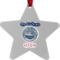 Custom Design - Metal Star Ornament - Front