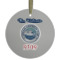 Custom Design - Frosted Glass Ornament - Round