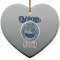 Custom Design - Ceramic Flat Ornament - Heart (Front)