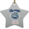 Custom Design - Ceramic Flat Ornament - Star (Front)