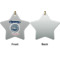 Custom Design - Ceramic Flat Ornament - Star Front & Back (APPROVAL)