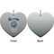 Custom Design - Ceramic Flat Ornament - Heart Front & Back (APPROVAL)