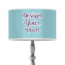 Custom Design - 12" Drum Lampshade - ON STAND (Poly Film)