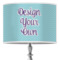 Custom Design - 16" Drum Lampshade - ON STAND (Poly Film)