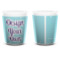 Custom Design - Ceramic Shot Glass - White - Front & Back