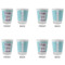 Custom Design - Glass Shot Glass - Standard - Set of 4 - Front & Back