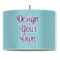 Custom Design - 16" Drum Lampshade - PENDANT (Fabric)