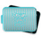 Custom Design - Aluminum Baking Pan - Teal Lid - FRONT w/ lid off