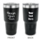 Custom Design - 30 oz Stainless Steel Ringneck Tumblers - Black - Double Sided - APPROVAL