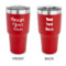 Custom Design - 30 oz Stainless Steel Ringneck Tumblers - Red - Double Sided - APPROVAL