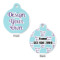 Custom Design - Round Pet ID Tag - Large - Front & Back View