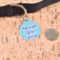 Custom Design - Round Pet ID Tag - Large - In Context