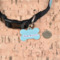 Custom Design - Bone Shaped Dog ID Tag - Small - In Context