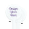 Custom Design - White Plastic 7" Stir Stick - Single Sided - Round - Front & Back