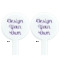 Custom Design - White Plastic 7" Stir Stick - Double Sided - Round - Front & Back