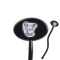 Custom Design - Black Plastic 7" Stir Stick - Oval - Closeup