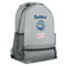 Custom Design - Large Backpack - Gray - Angled View