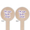 Custom Design - Wooden 6" Food Pick - Round - Double Sided - Front & Back