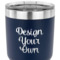 Custom Design - 30 oz Stainless Steel Ringneck Tumbler - Navy - CLOSE UP