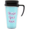 Custom Design - Travel Mug with Black Handle - Front