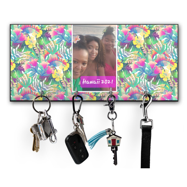 Custom Design Your Own Key Hanger w/ 4 Hooks